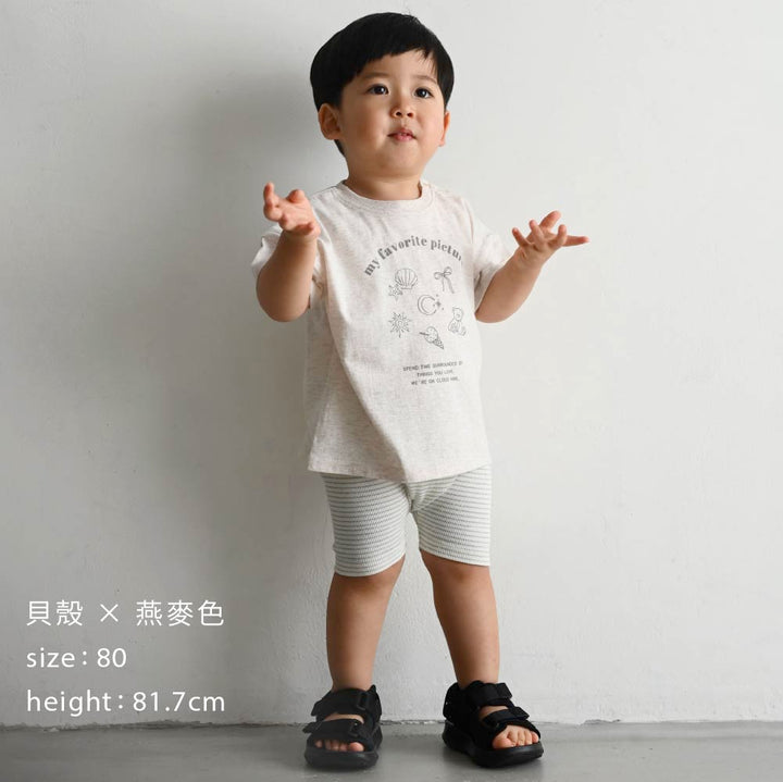 【春夏上衣】涼感印花短袖上衣