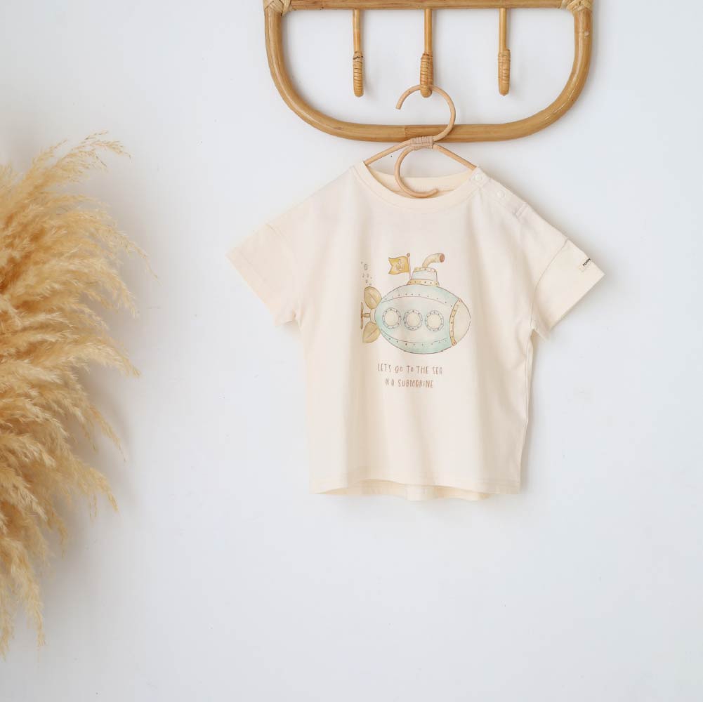 【春夏上衣】涼感印花短袖上衣