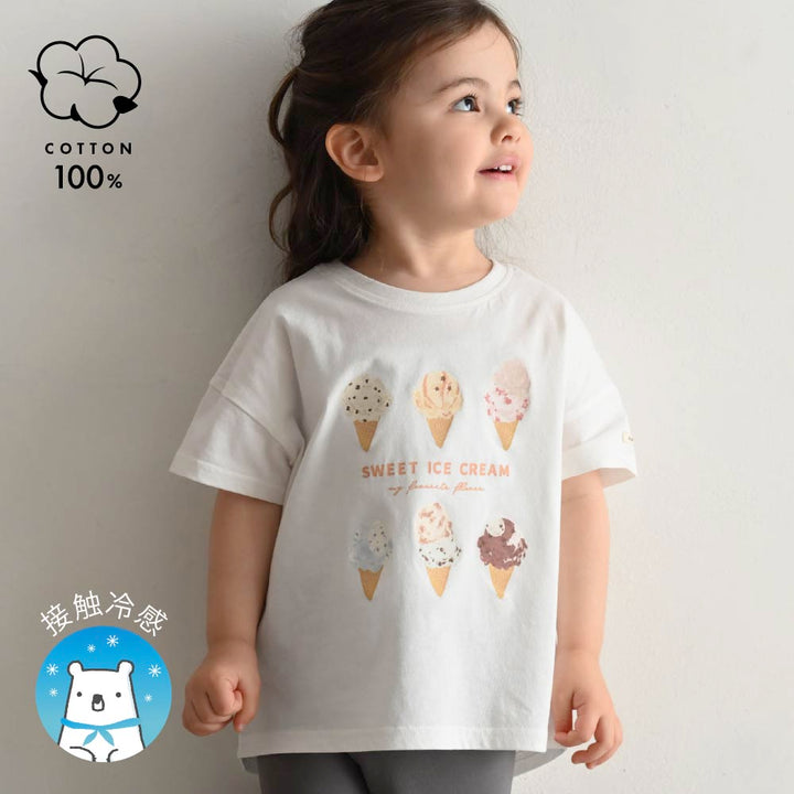 【春夏上衣】涼感印花短袖上衣