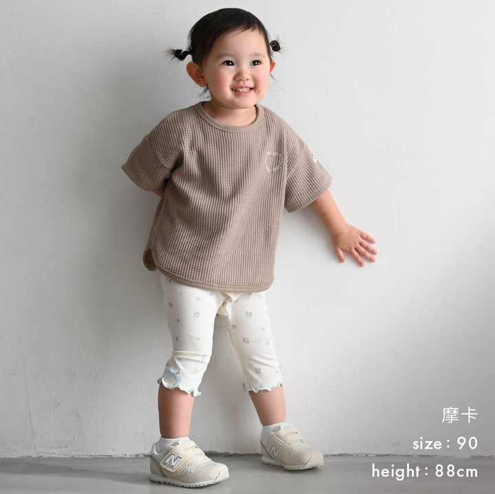 【春夏上衣】親子｜鬆軟華夫格短袖上衣