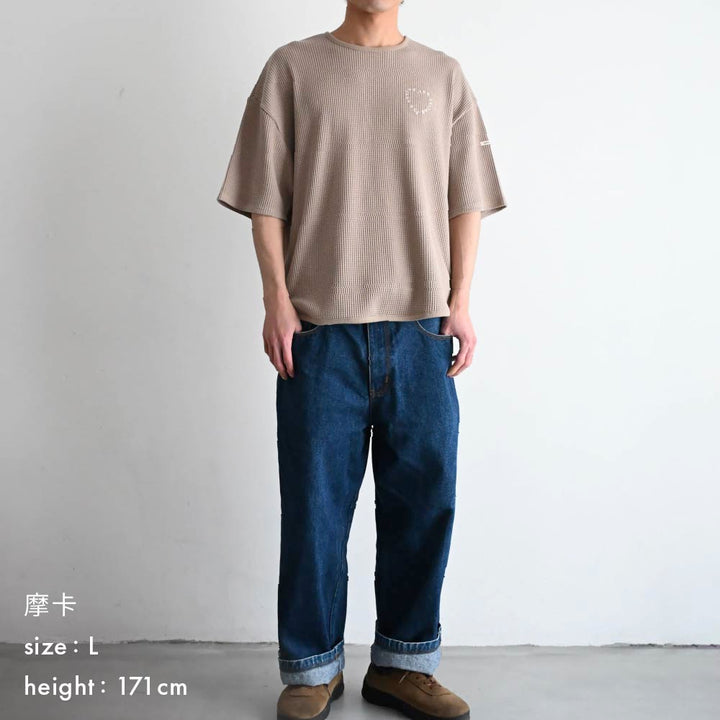 【春夏上衣】親子｜鬆軟華夫格短袖上衣