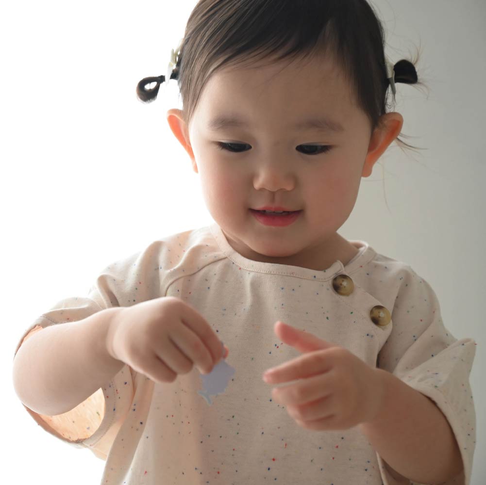 【春夏上衣】彩點鈕扣 短袖上衣