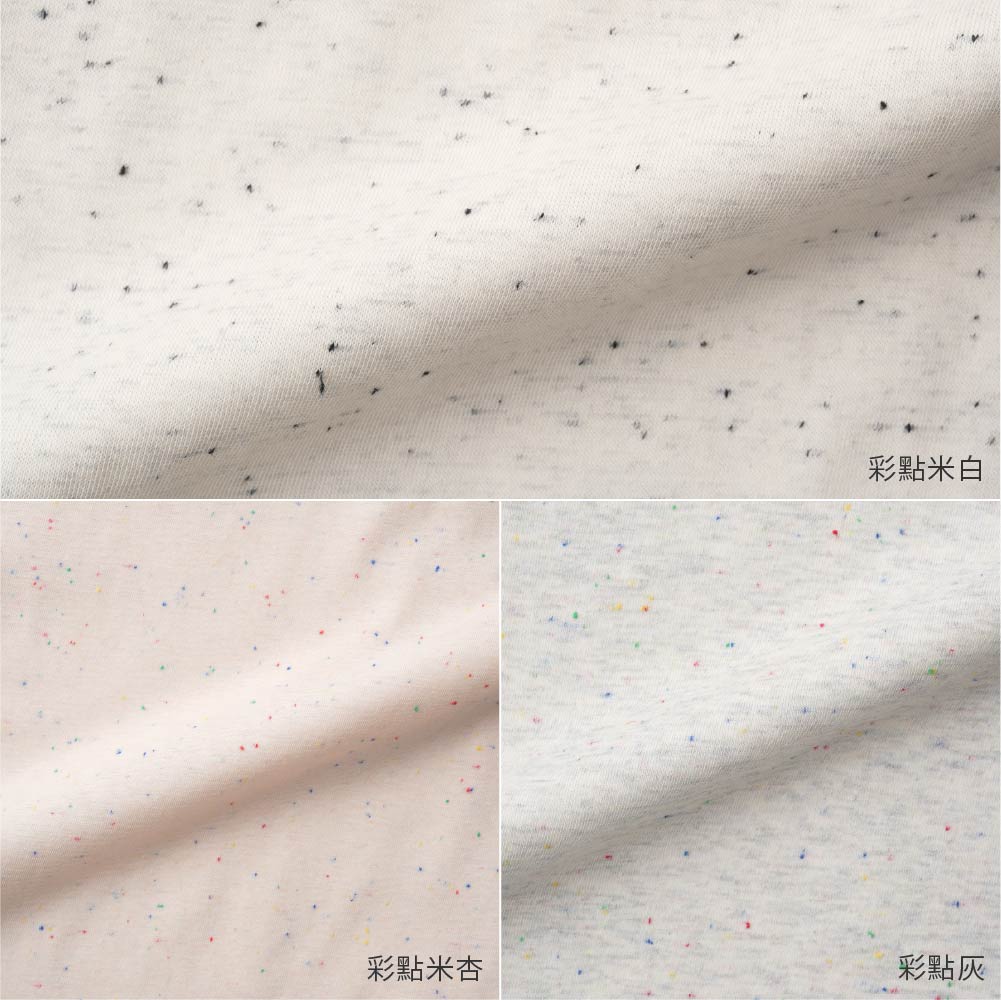 【春夏上衣】彩點鈕扣 短袖上衣