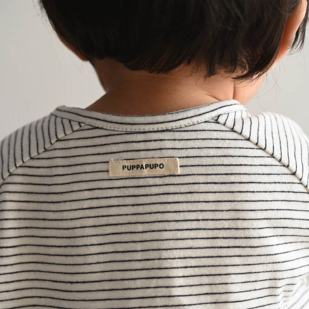 【春夏上衣】條紋鈕扣 短袖上衣