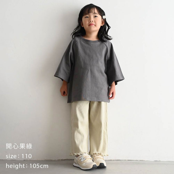 【春夏系列】荷葉邊羅紋長褲