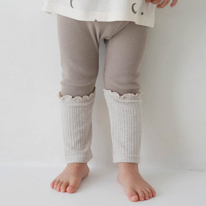 【春夏系列】拼接羅紋 內搭褲