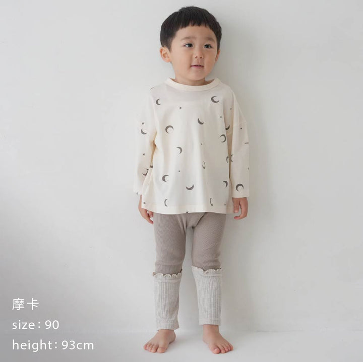 【春夏系列】拼接羅紋 內搭褲