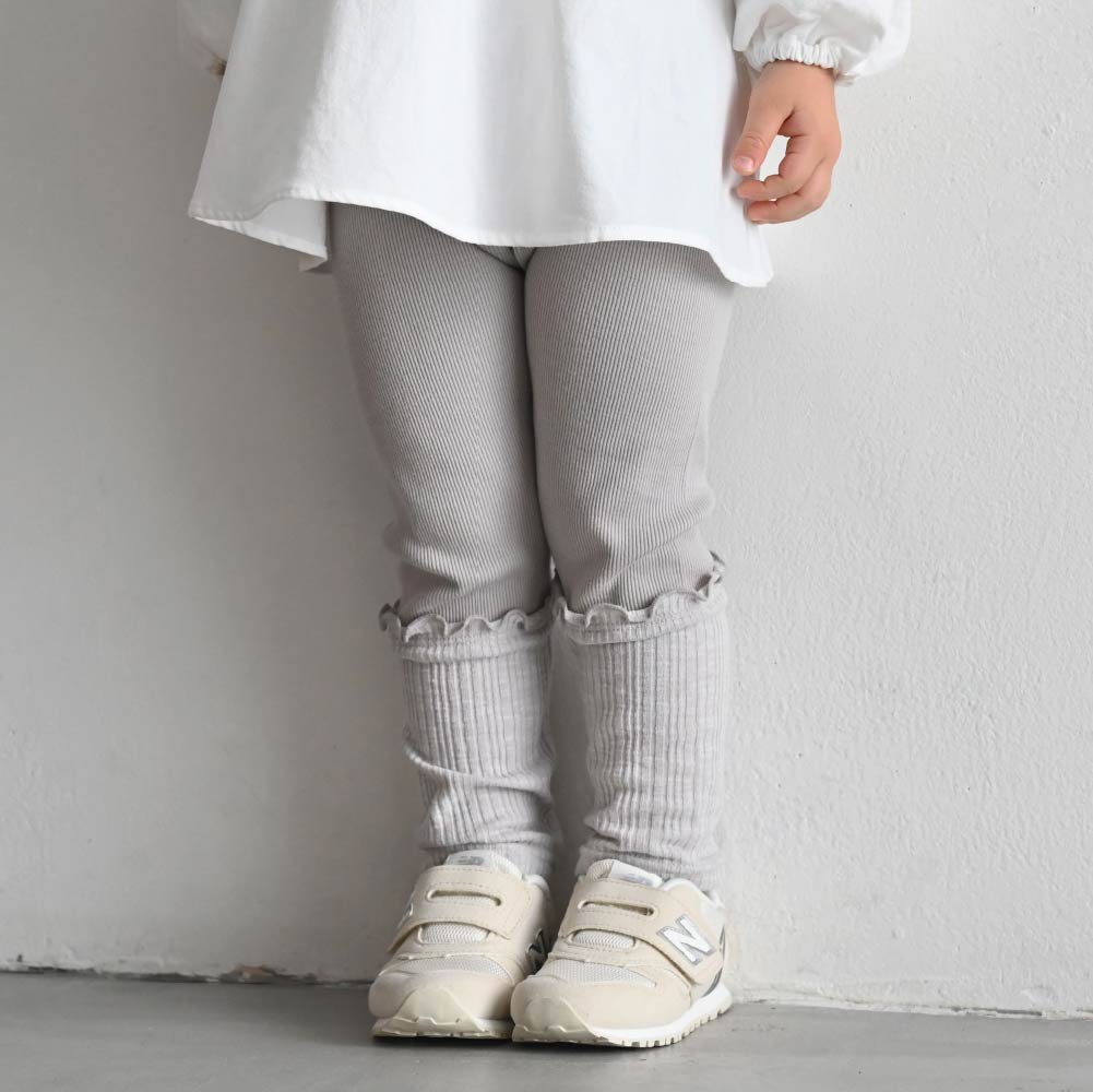 【春夏系列】拼接羅紋 內搭褲