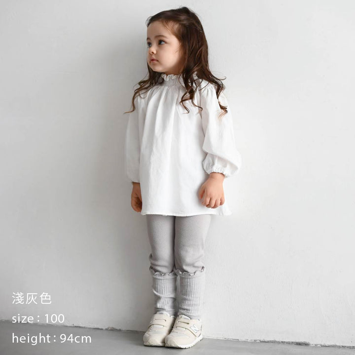 【春夏系列】拼接羅紋 內搭褲