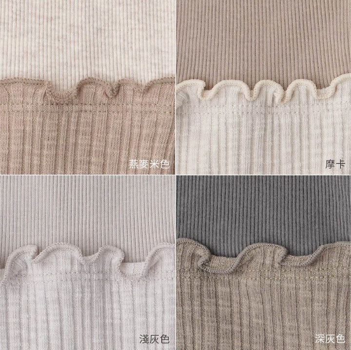 【春夏系列】拼接羅紋 內搭褲