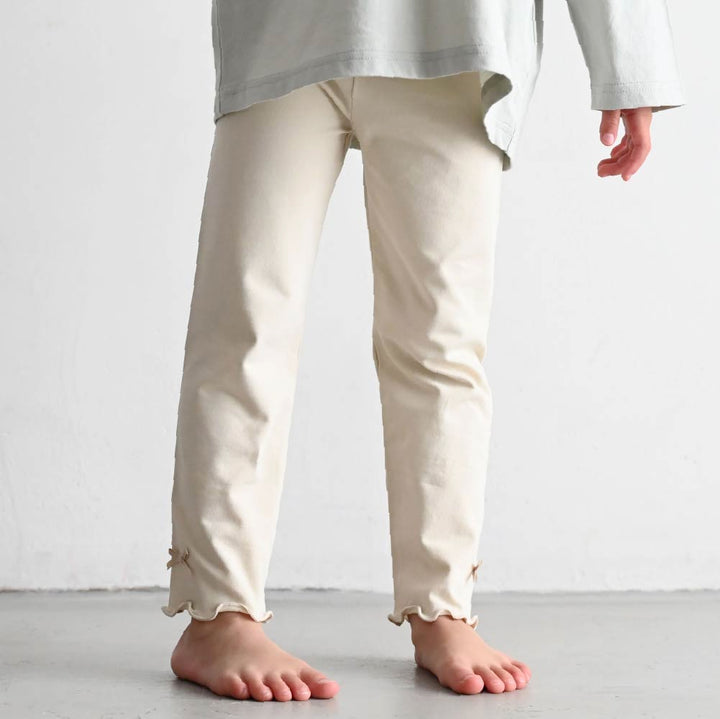 【春夏系列】褲腳花邊彈力 內搭褲