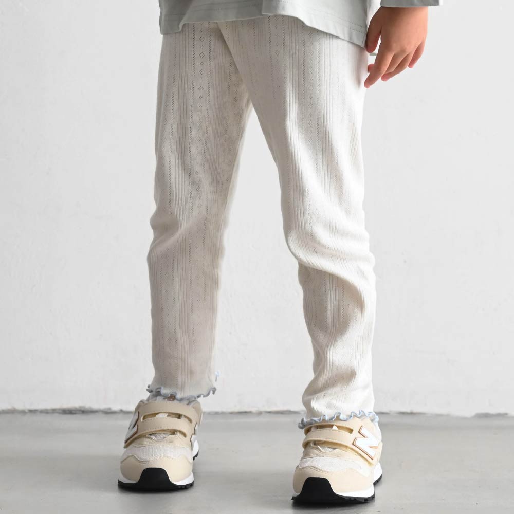 【春夏系列】透氣鏤空 織紋長褲