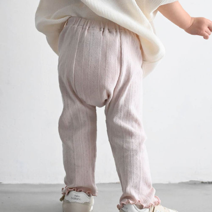 【春夏系列】透氣鏤空 織紋長褲