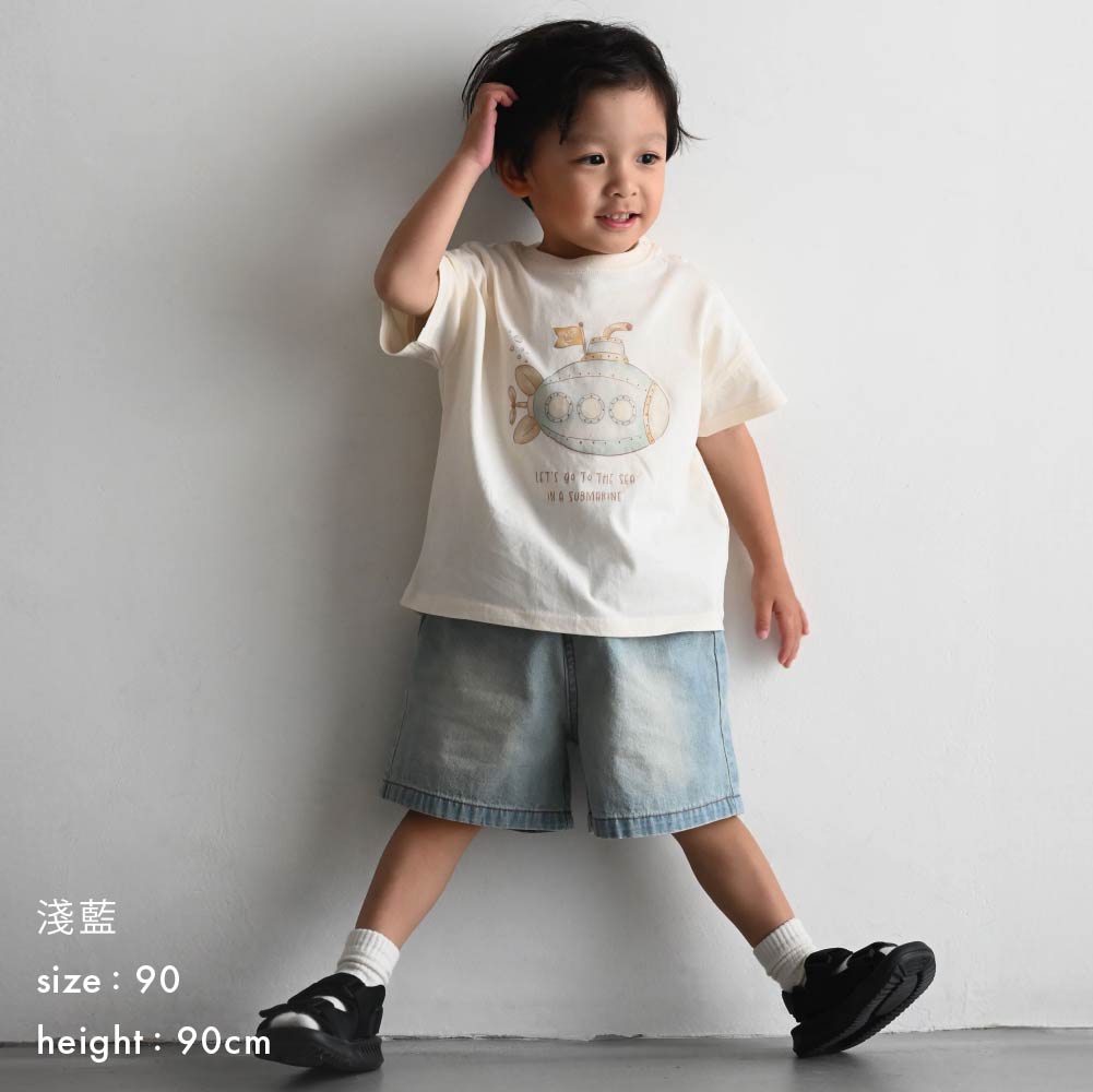 【春夏褲子】丹寧五分短褲