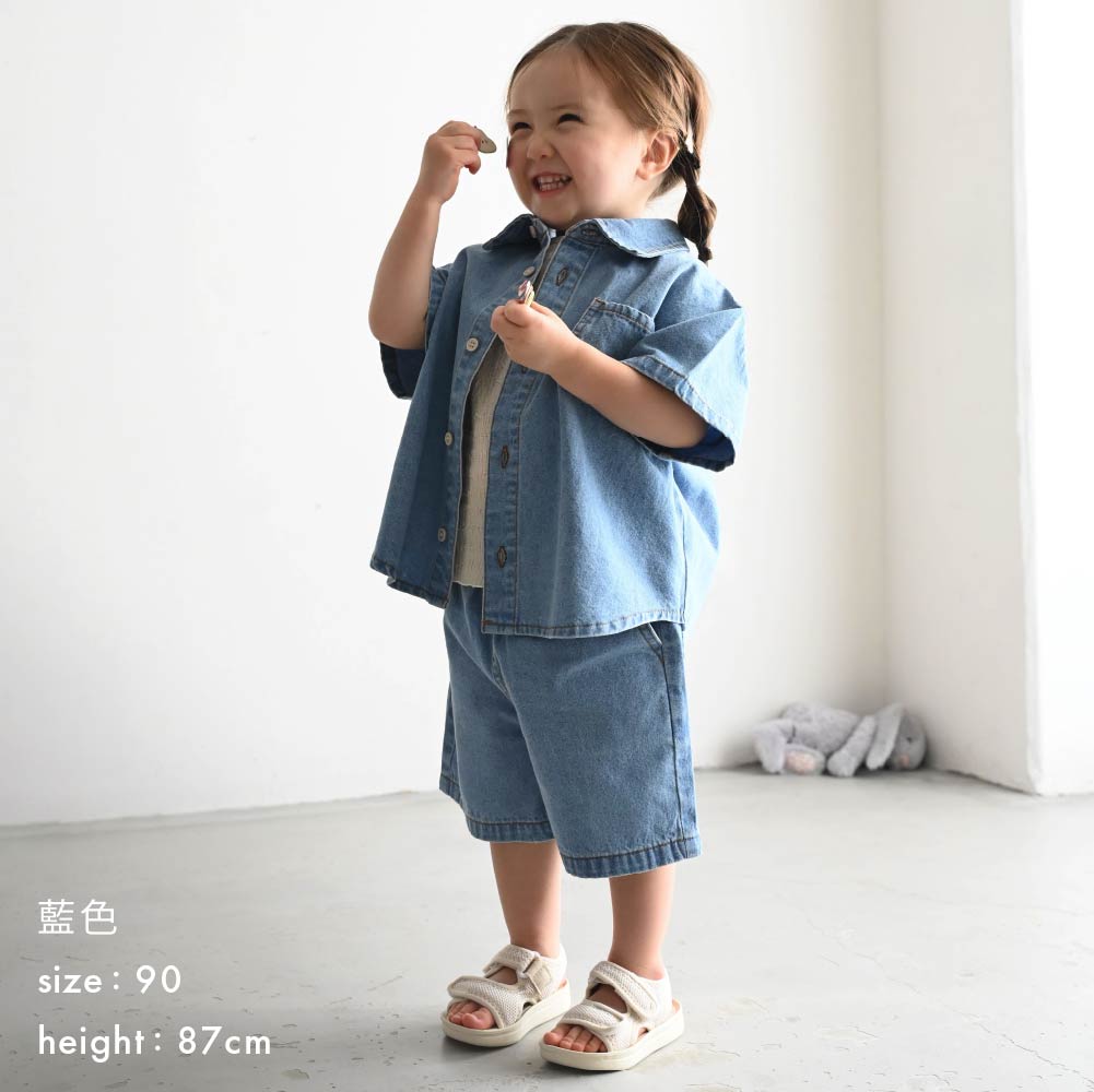 【春夏褲子】丹寧五分短褲