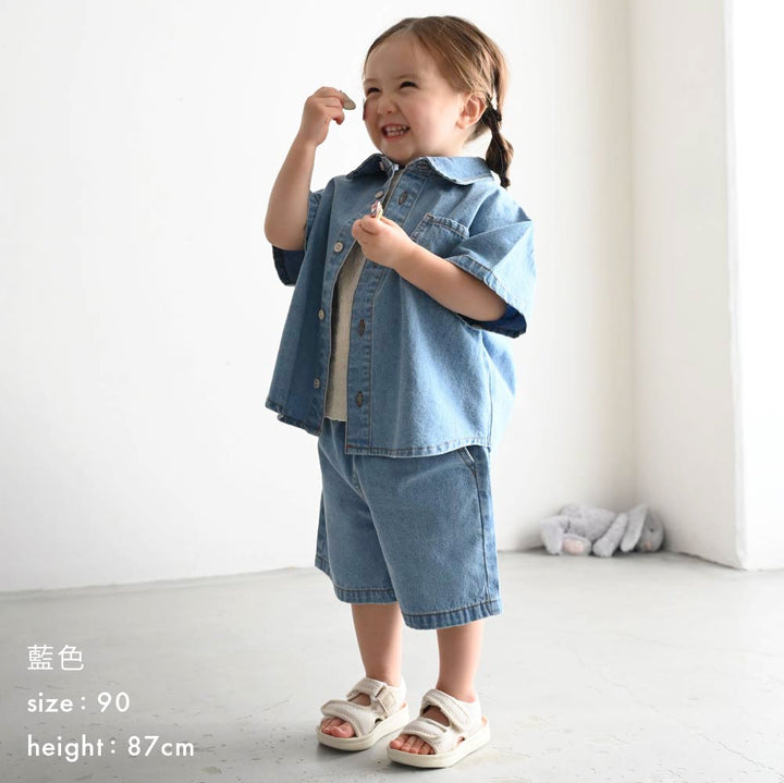 【春夏褲子】丹寧五分短褲