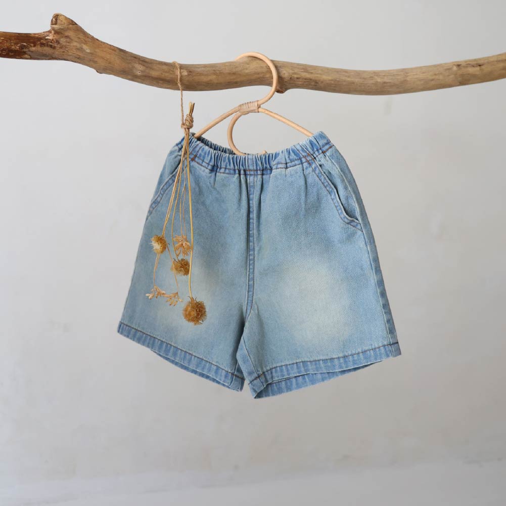 【春夏褲子】丹寧五分短褲