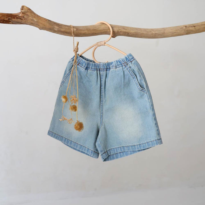 【春夏褲子】丹寧五分短褲