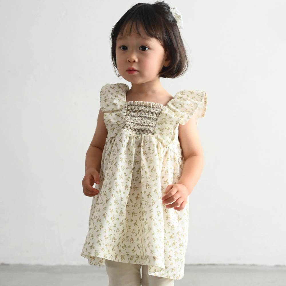 【春夏連身衣】精緻打褶繡連身洋裝