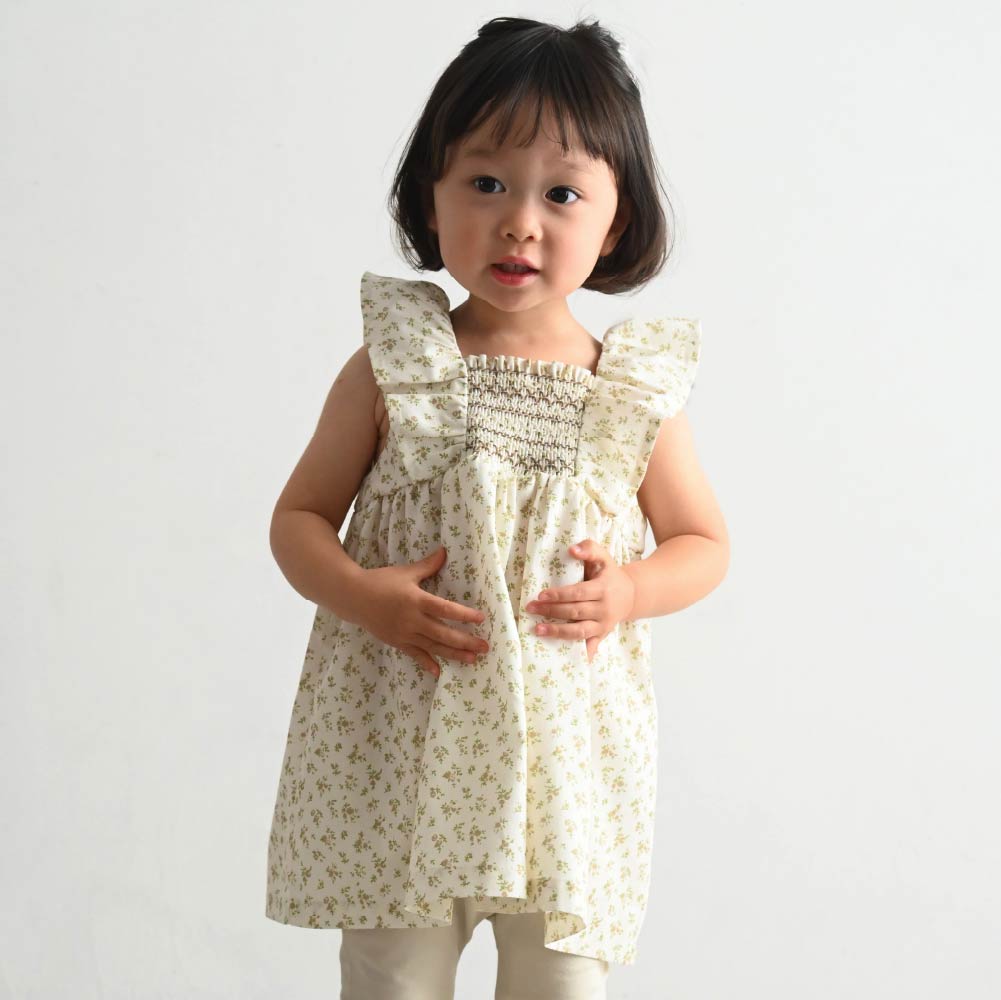 【春夏連身衣】精緻打褶繡連身洋裝