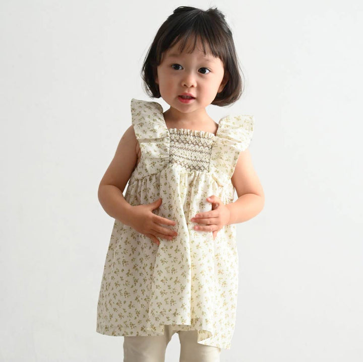 【春夏連身衣】精緻打褶繡連身洋裝