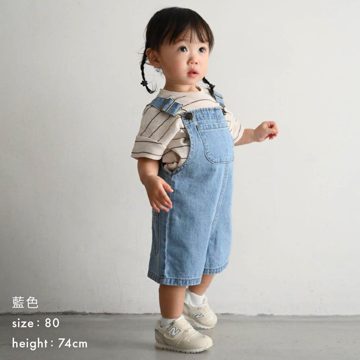 【春夏褲子】可愛牛仔吊帶長褲