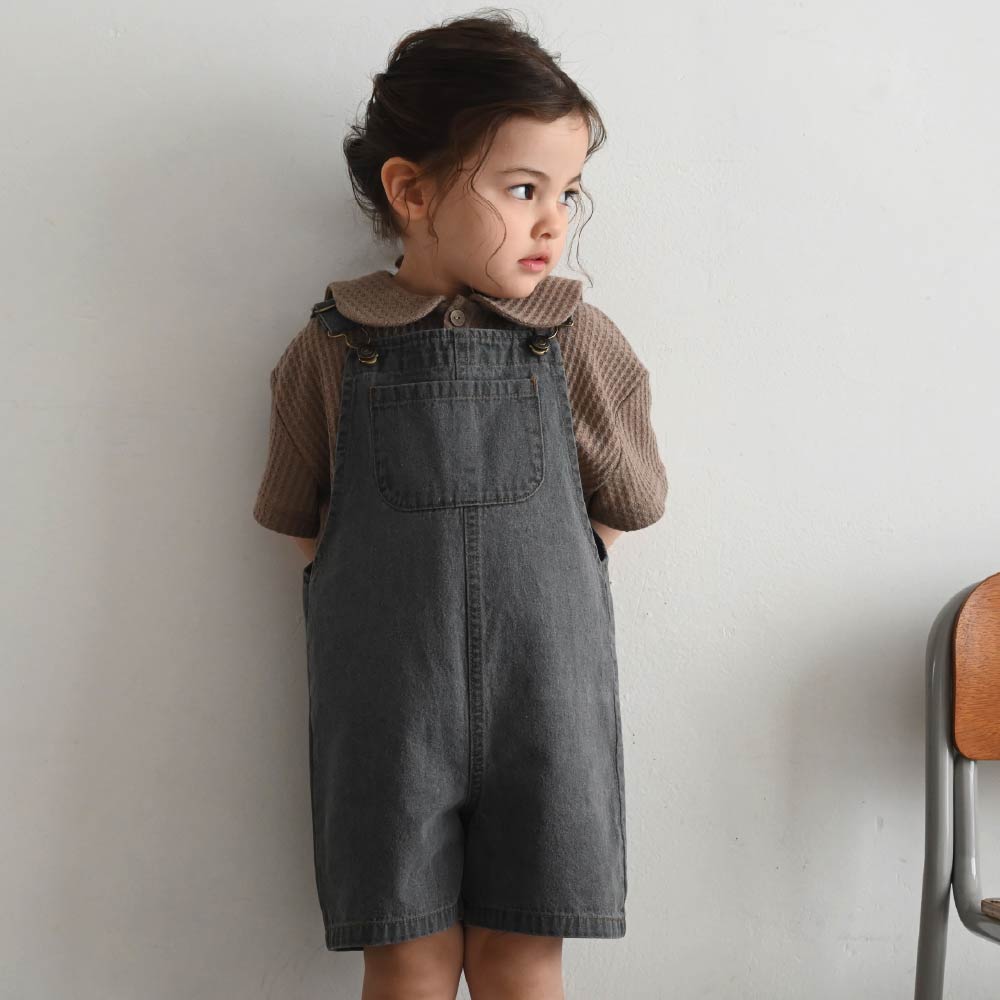 【春夏褲子】可愛牛仔吊帶長褲