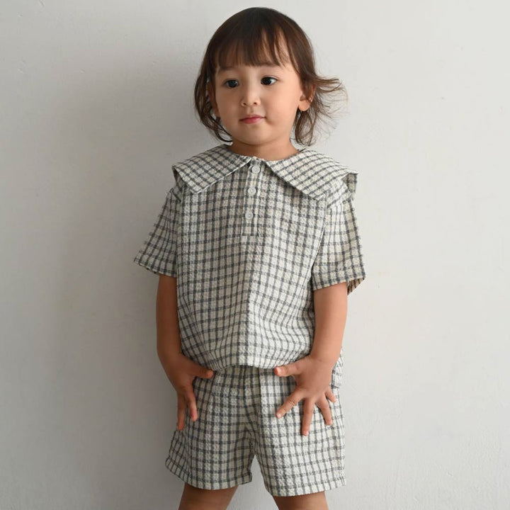 【春夏套裝】日系水手領短袖套裝