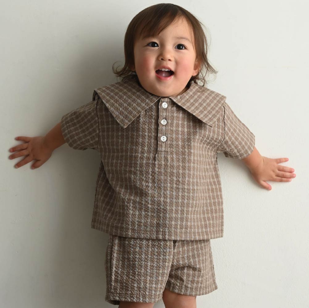 【春夏套裝】日系水手領短袖套裝