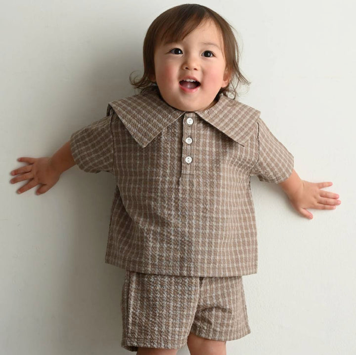 【春夏套裝】日系水手領短袖套裝