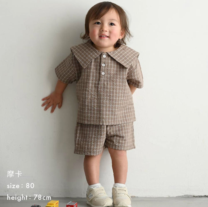 【春夏套裝】日系水手領短袖套裝