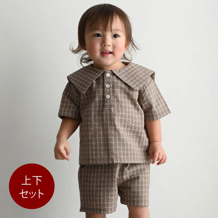 【春夏套裝】日系水手領短袖套裝