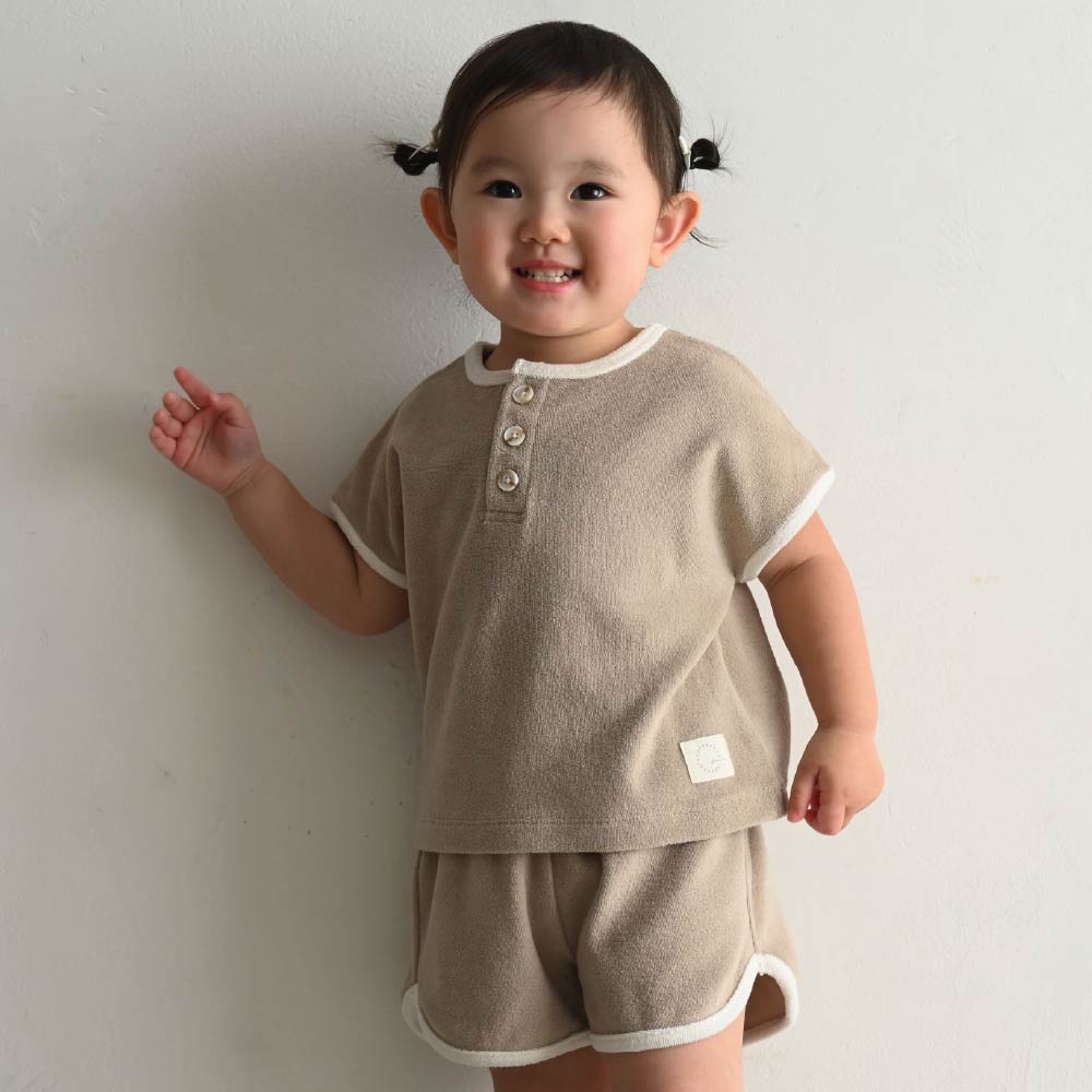 【春夏套裝】毛巾布短袖套裝