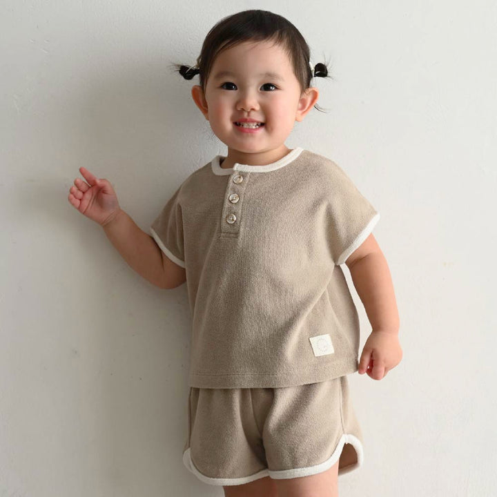 【春夏套裝】毛巾布短袖套裝