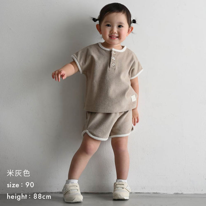 【春夏套裝】毛巾布短袖套裝