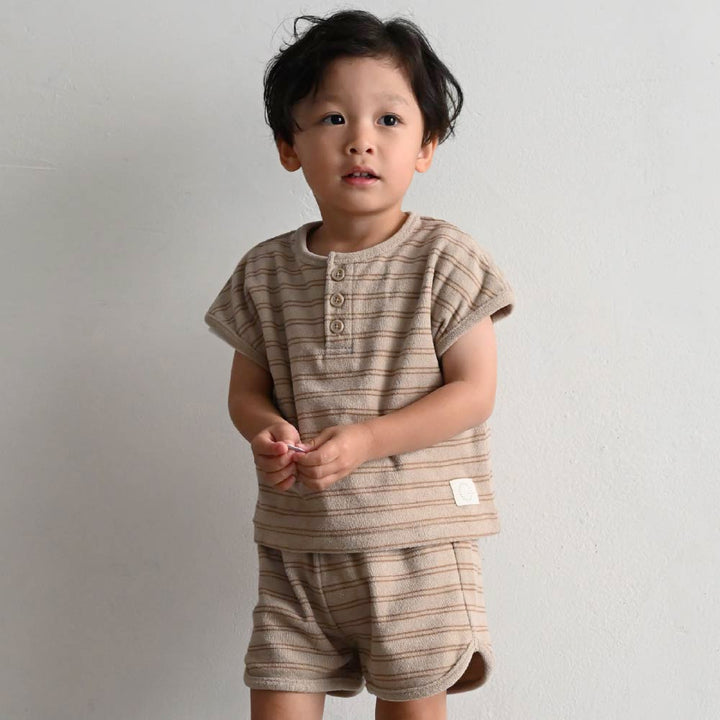 【春夏套裝】毛巾布短袖套裝