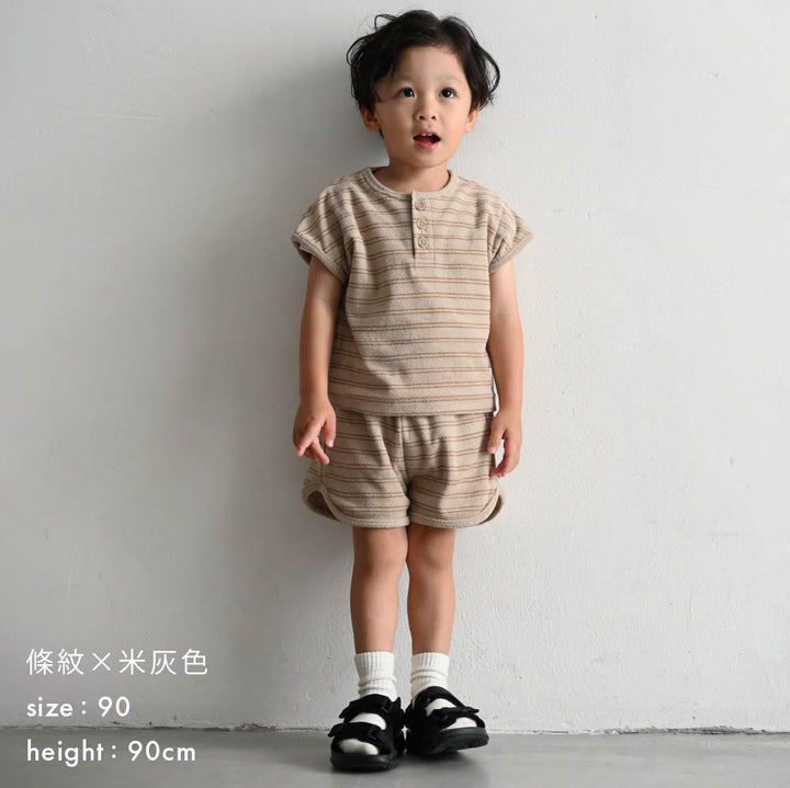 【春夏套裝】毛巾布短袖套裝