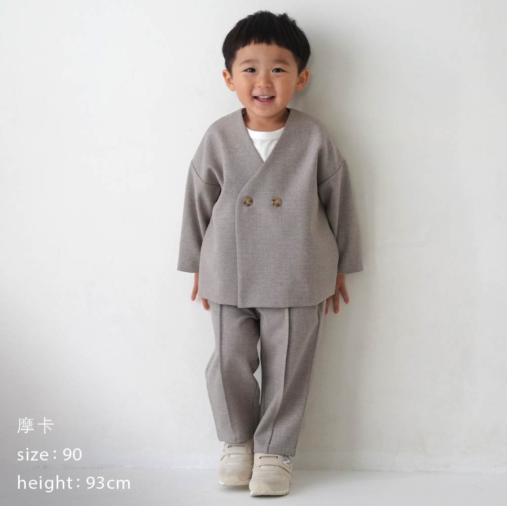 【春夏系列】無領西服套裝