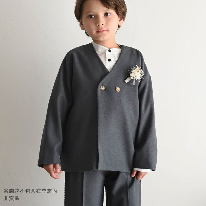 【春夏系列】無領西服套裝