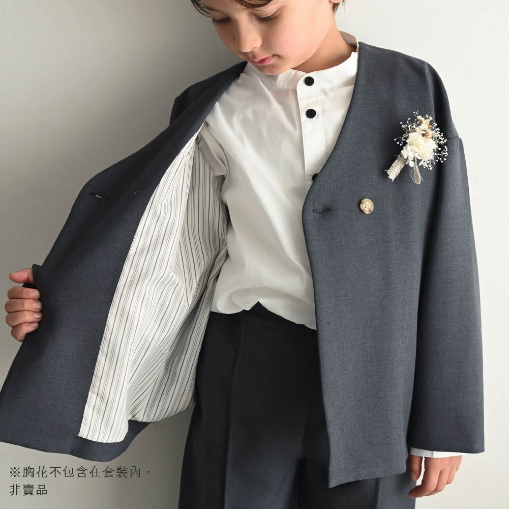 【春夏系列】無領西服套裝