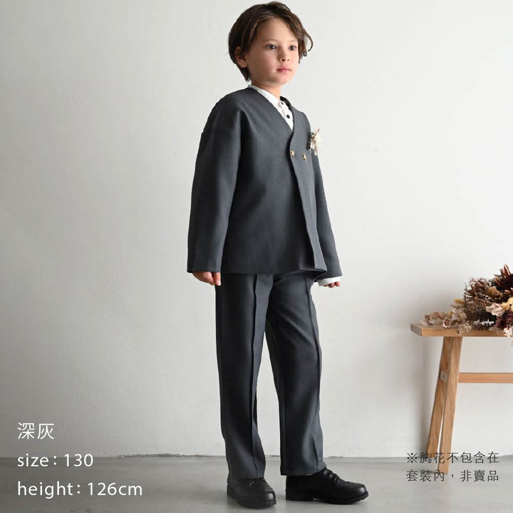 【春夏系列】無領西服套裝