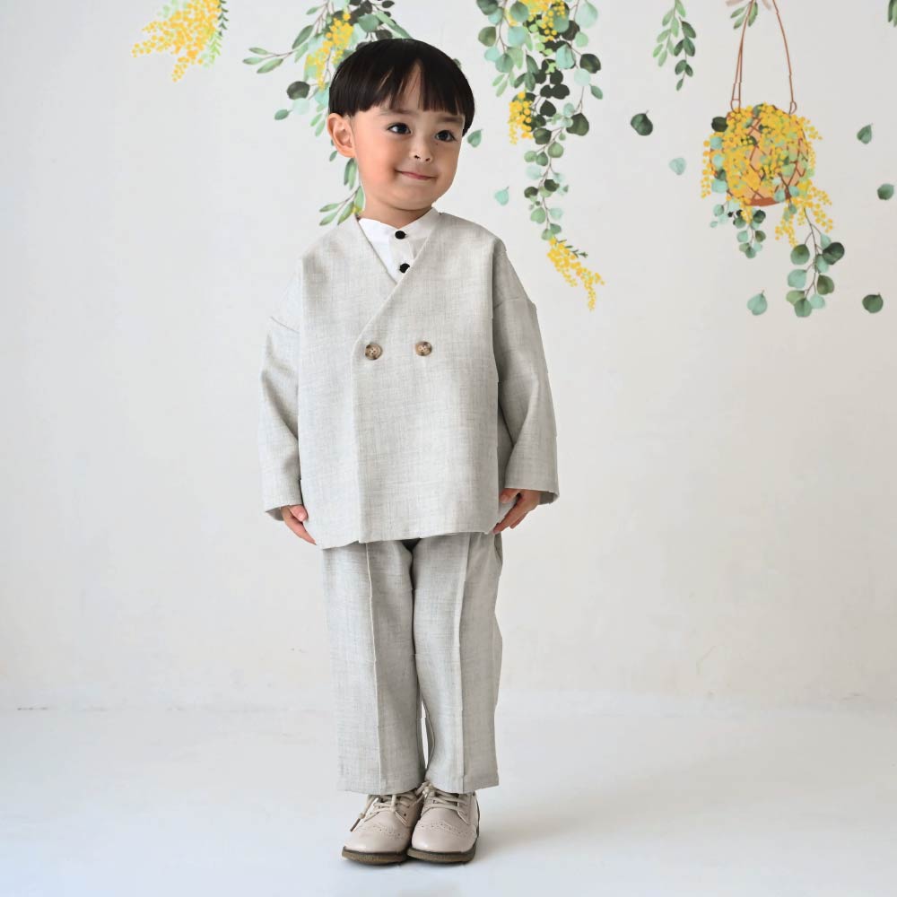 【春夏系列】無領西服套裝