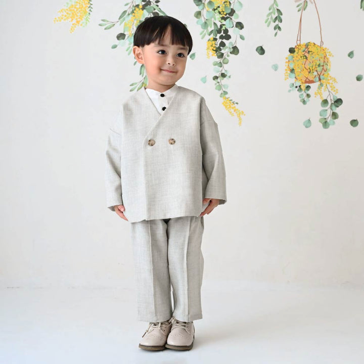 【春夏系列】無領西服套裝