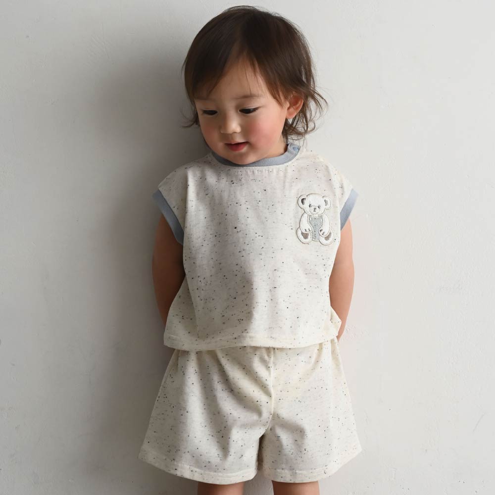 【春夏套裝】彩色點點無袖套裝