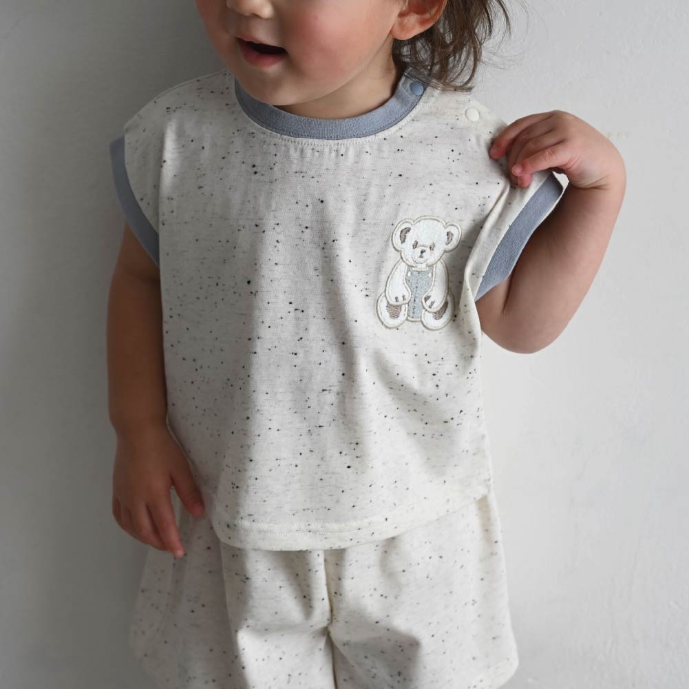 【春夏套裝】彩色點點無袖套裝