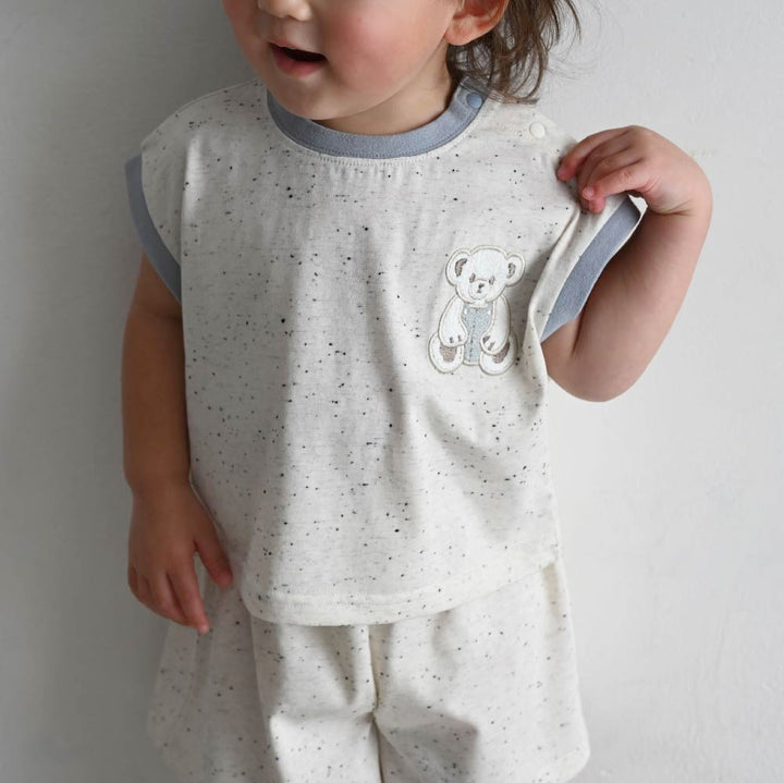 【春夏套裝】彩色點點無袖套裝