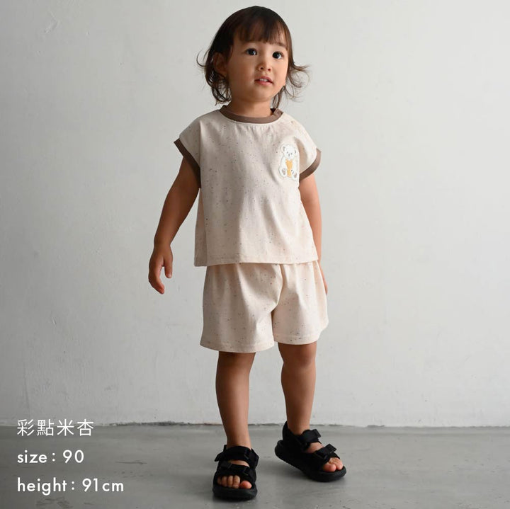 【春夏套裝】彩色點點無袖套裝