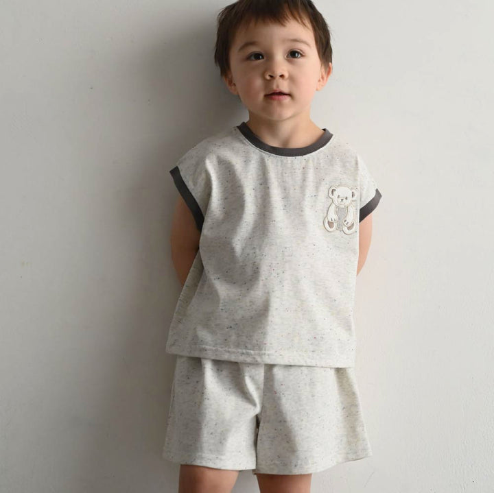 【春夏套裝】彩色點點無袖套裝