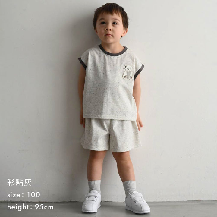 【春夏套裝】彩色點點無袖套裝