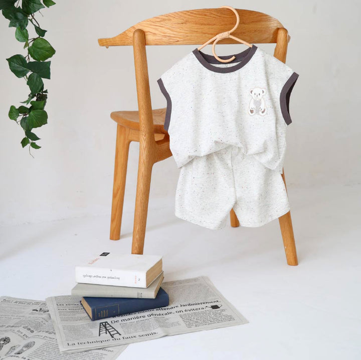 【春夏套裝】彩色點點無袖套裝